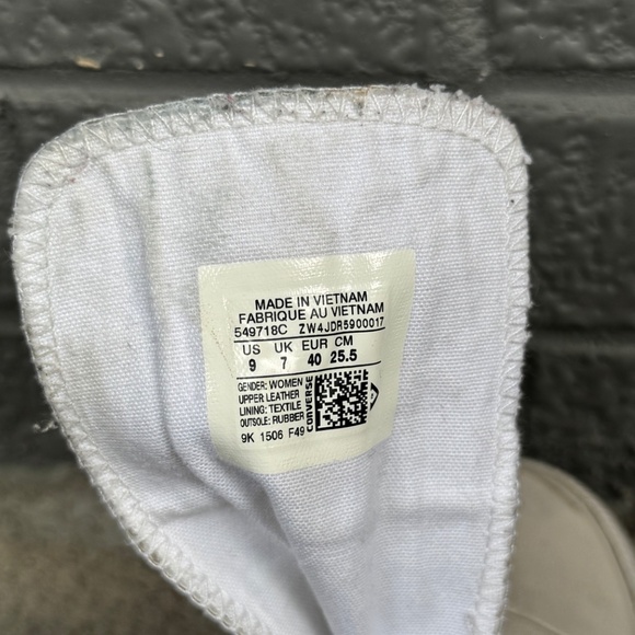 Converse x Guidi Women’s White Leather Zip-Up High-Top Sneakers - Picture 14 of 14